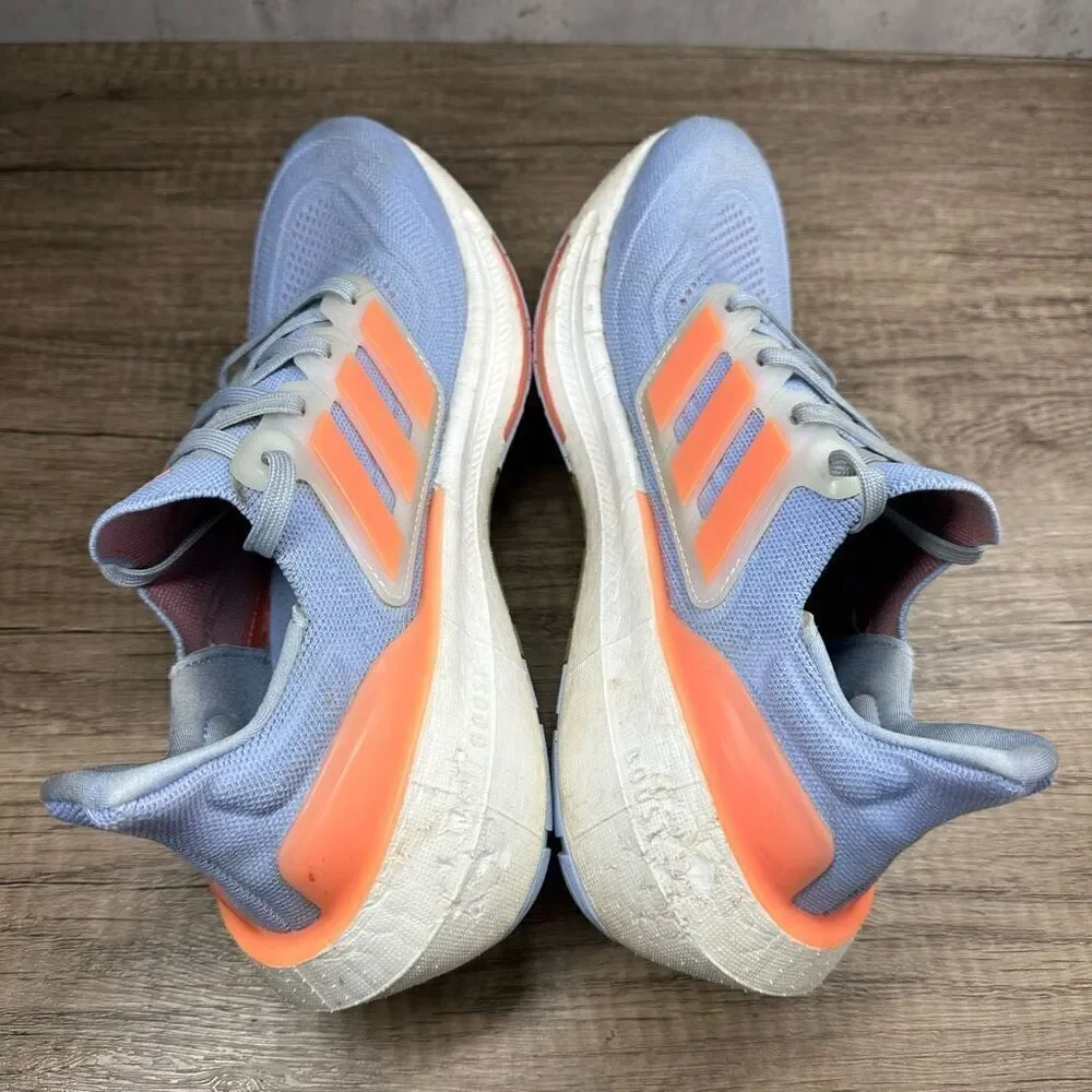 Adidas~Women's~ Ultraboost Light, Blue/Orange Running Shoes~Size 8 - Picture 7 of 10